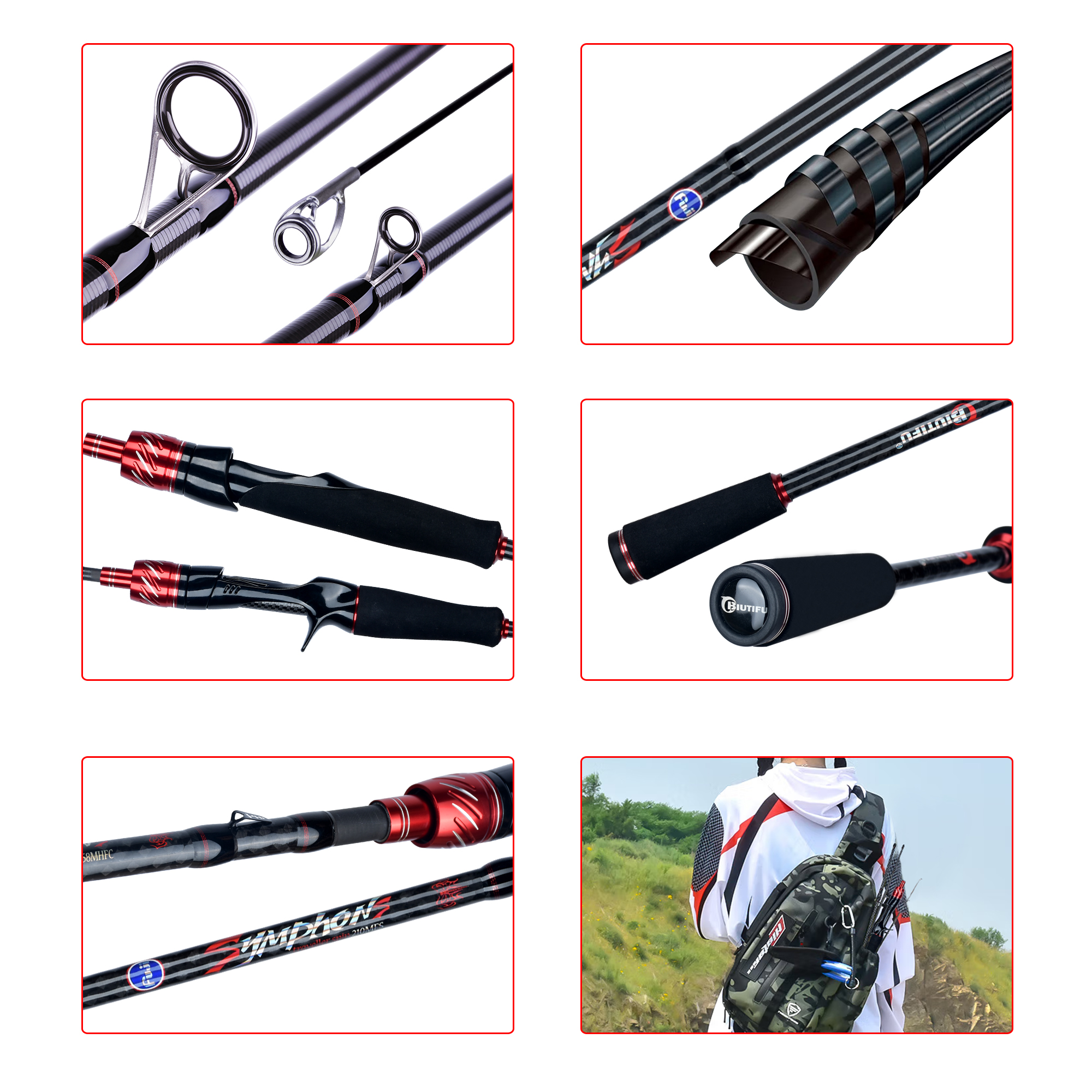 BIUTIFU Spinning Casting Fuji  - Fishing Rod Surf recensione e prezzo