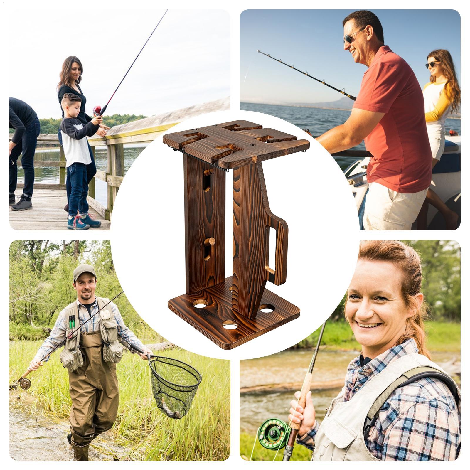 Fishing Rod Holder Wooden Port - Fishing Rod Rack recensione e prezzo