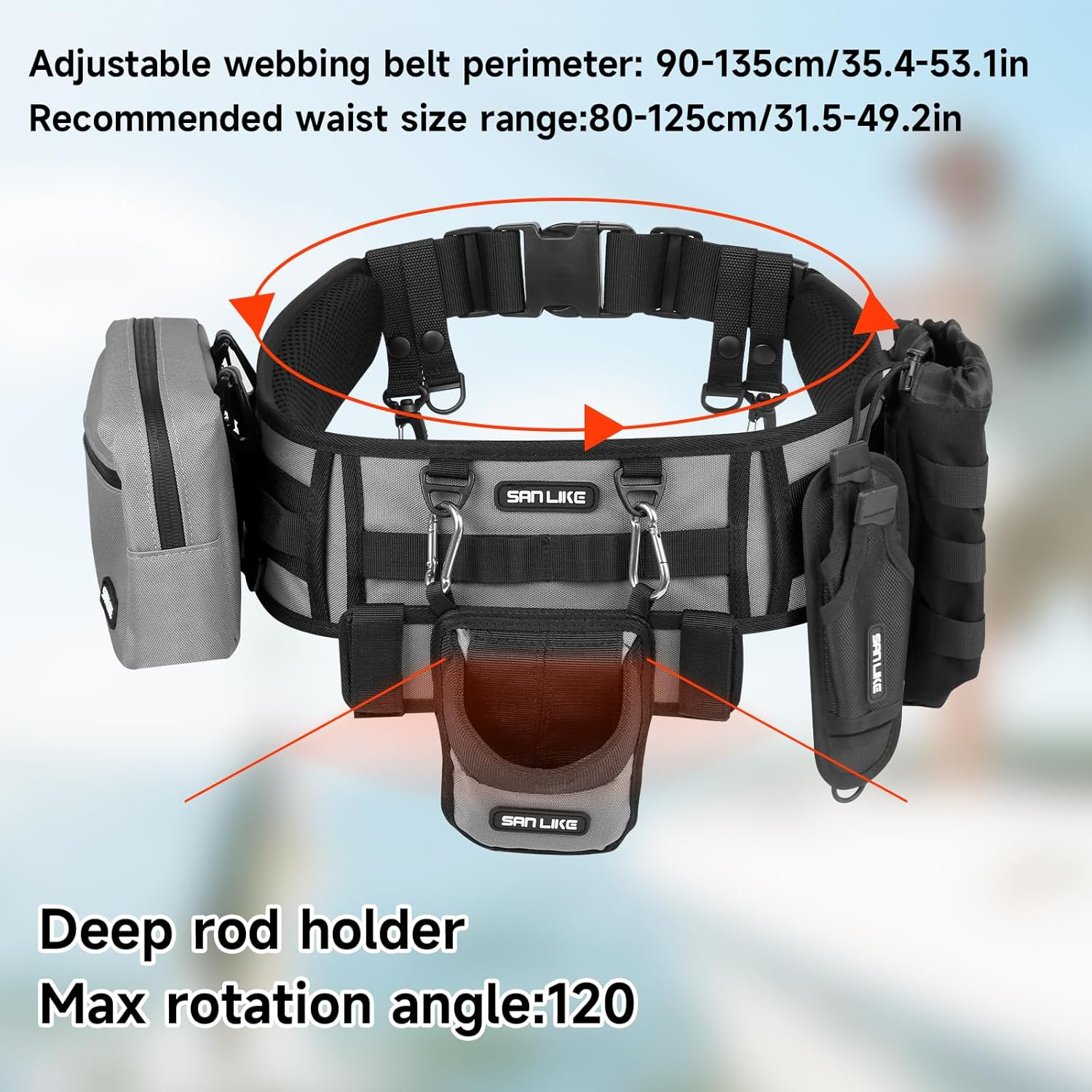 SANLIKE Fishing Belt Rod Holde - Fishing Rod Fly recensione e prezzo