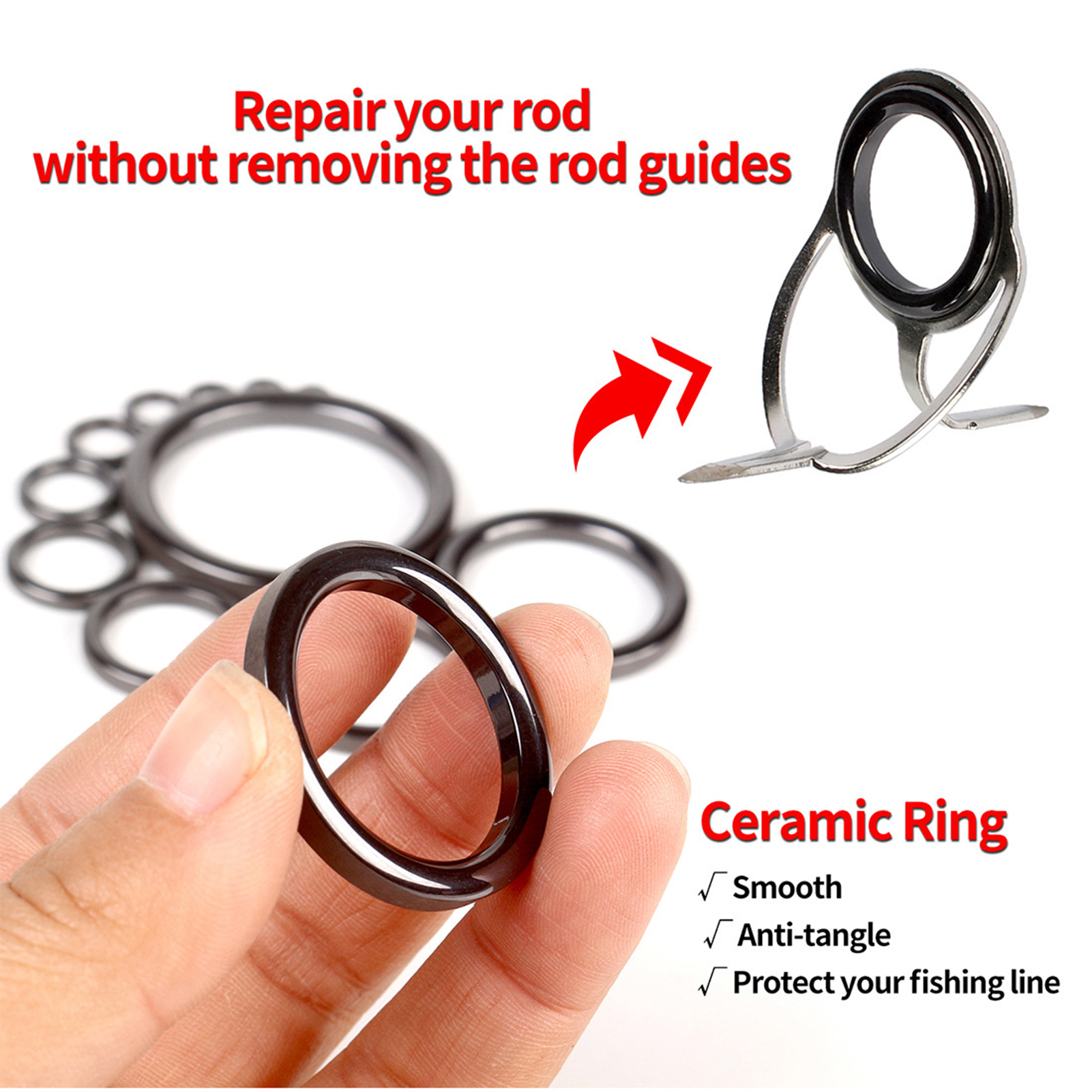 Fishing Rod Guide Repair Kit C - Fishing Rod Building Kit recensione e prezzo