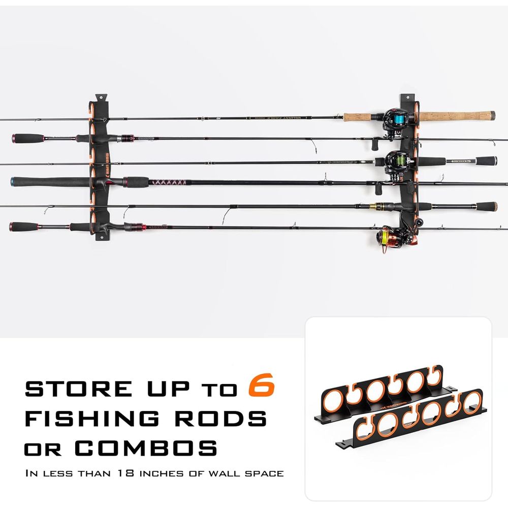 Rod Holder Organizer: Wall/Cei - Fishing Rod Combo recensione e prezzo