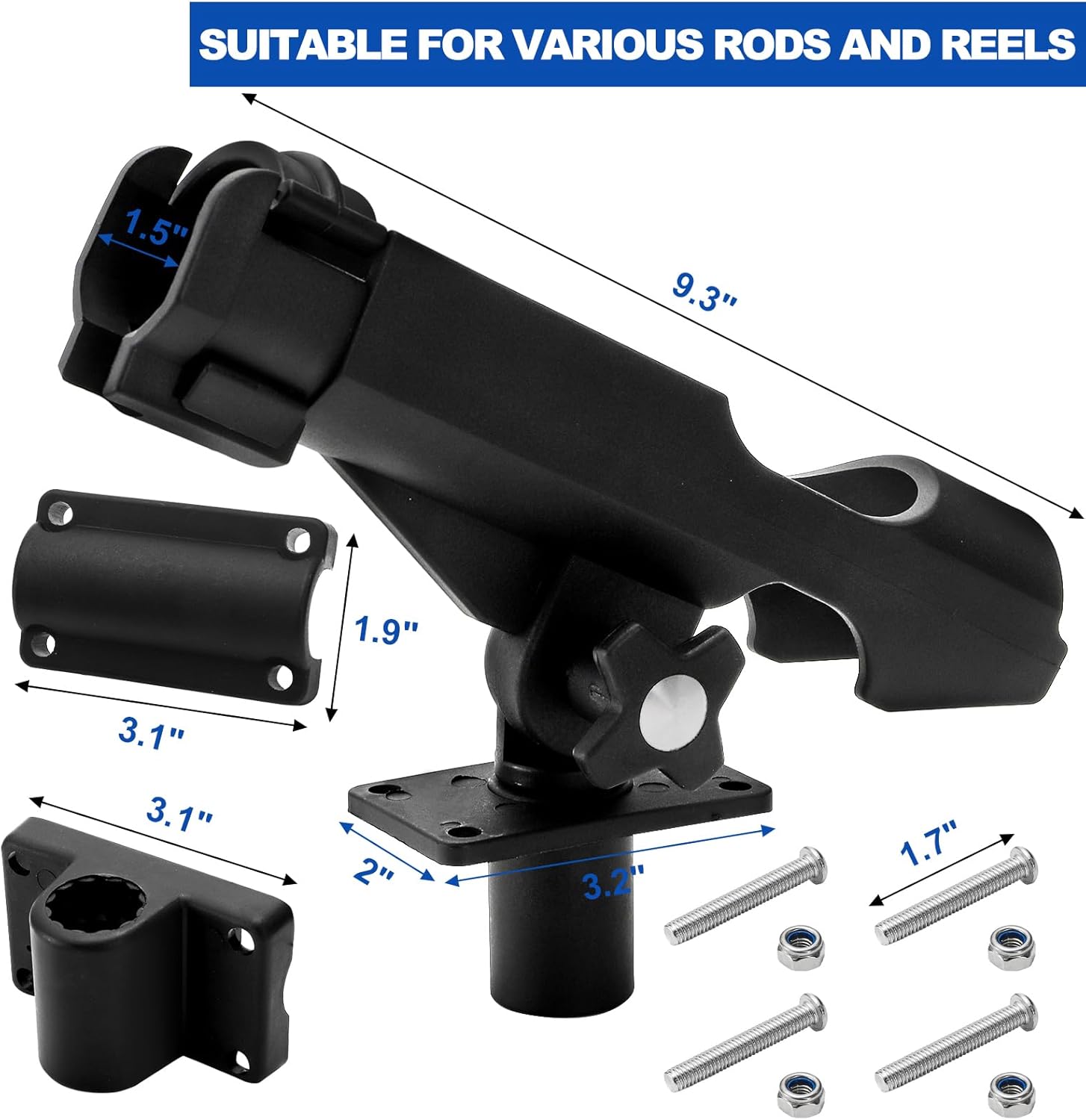 2 Pack Fishing Rod Holder with - Fishing Rod Combo recensione e prezzo