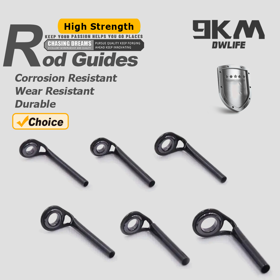 Fishing Rod Guides 5~10pcs MKT - Fishing Rod Tip Replacement recensione e prezzo