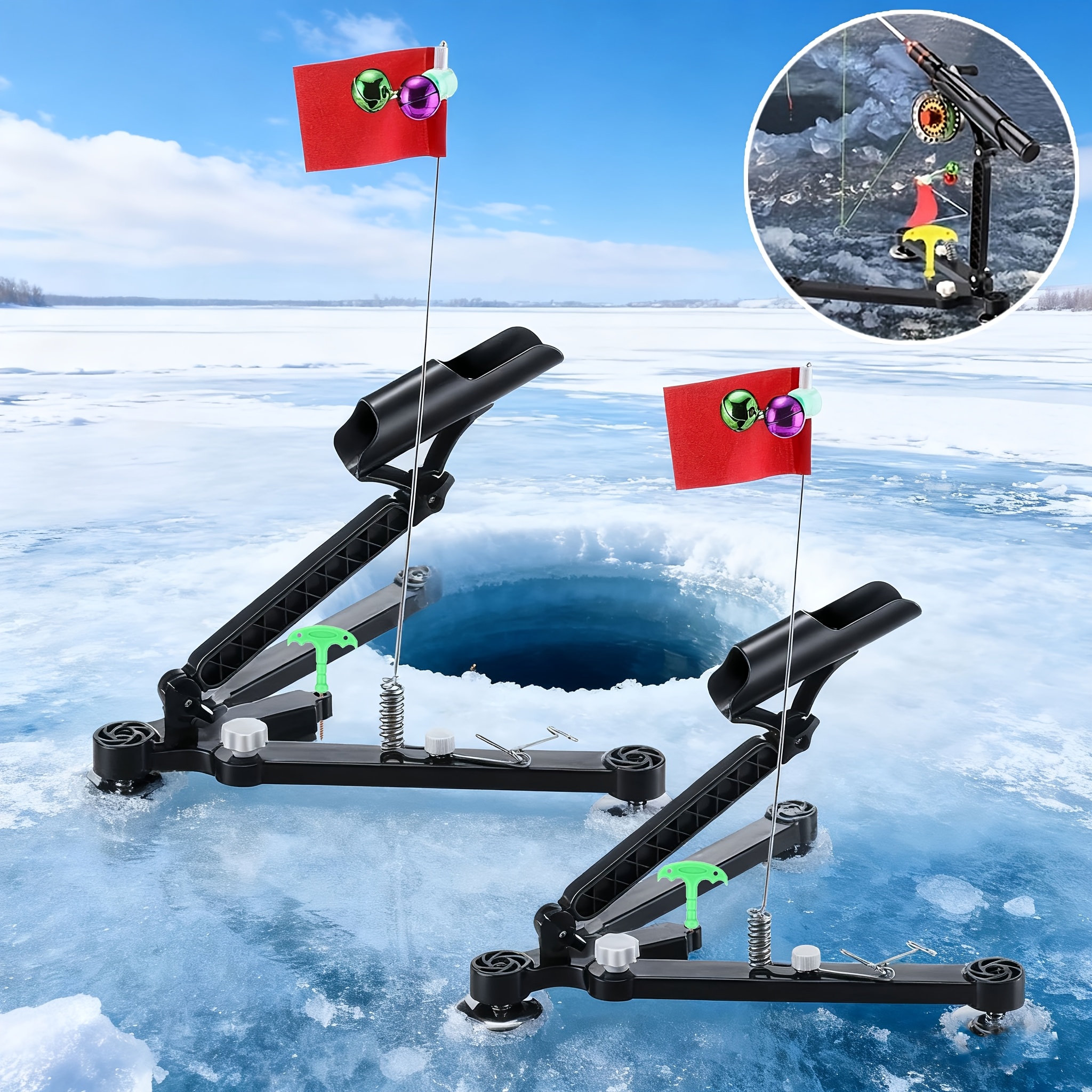 Foldable Ice Fishing Rod Holde - Fishing Rod Ice recensione e prezzo