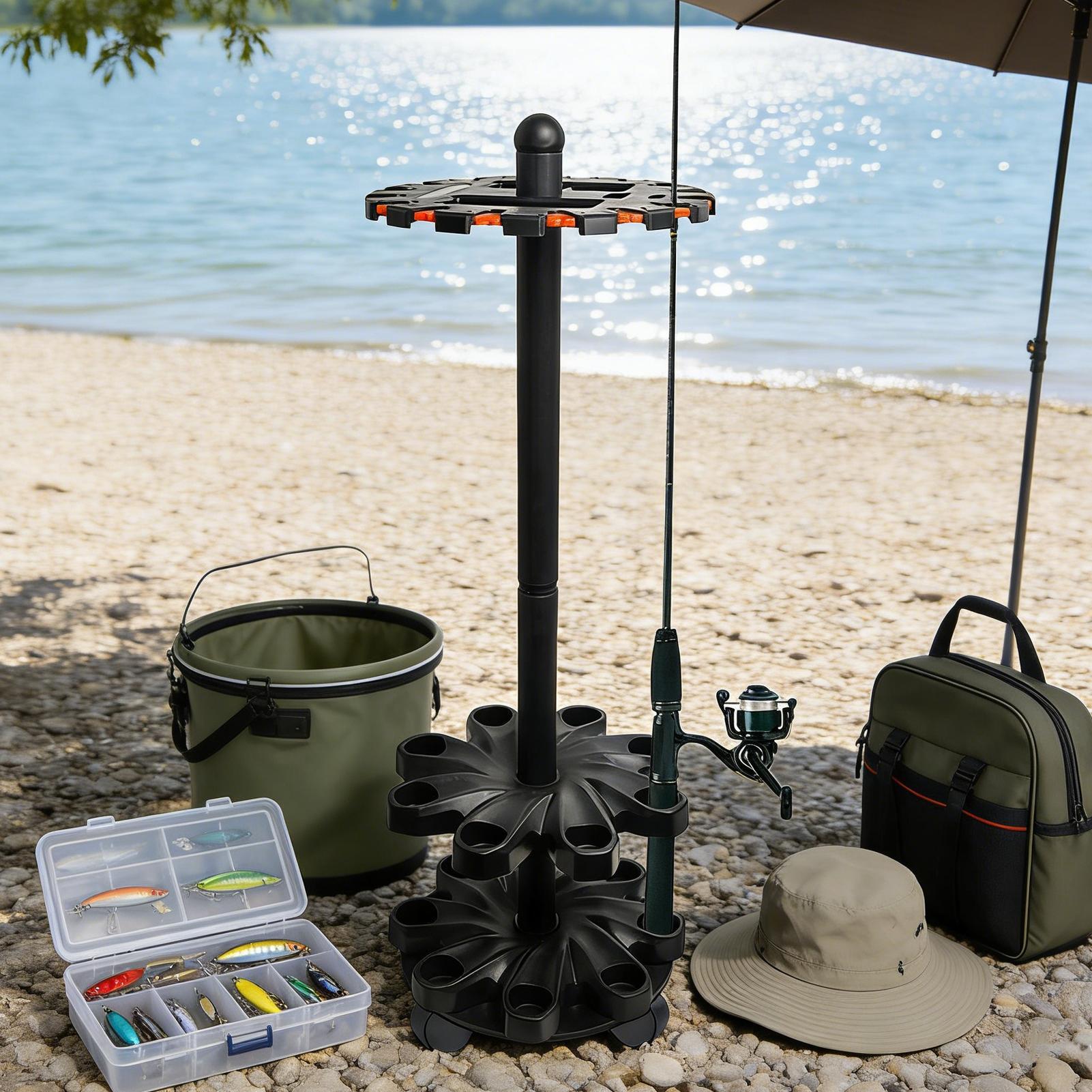 Fishing Rod Racks Angling Pole - Fishing Rod Travel recensione e prezzo