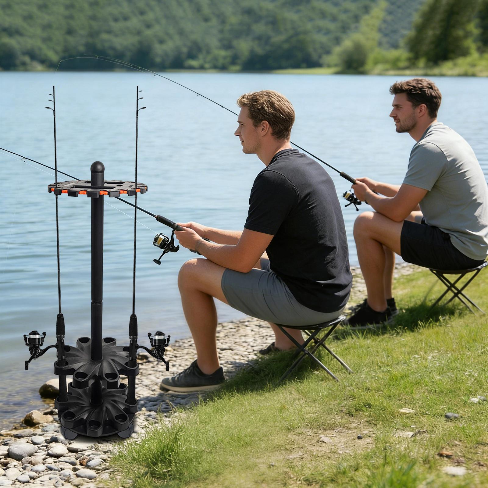Fishing Rod Racks Angling Pole - Fishing Rod Travel recensione e prezzo