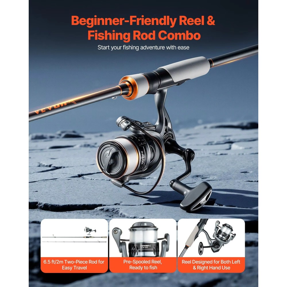 Carbon Fiber Bass Fishing Pole - Fishing Rod Combo recensione e prezzo