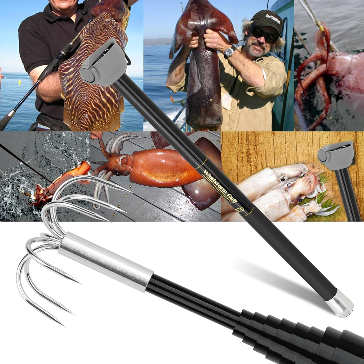 SANLIKE Fishing-Squid Gaff 3M/ - Fishing Rod Carbon Fiber recensione e prezzo