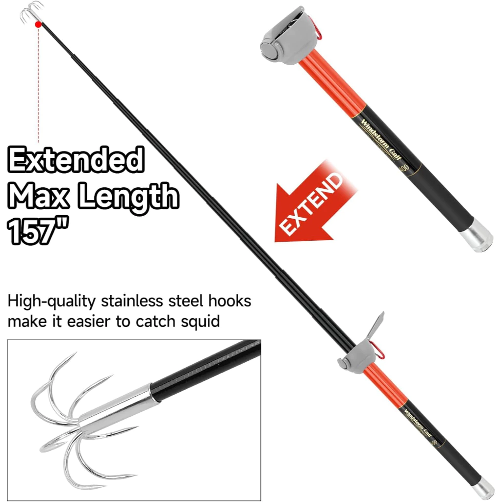 SANLIKE Fishing-Squid Gaff 3M/ - Fishing Rod Carbon Fiber recensione e prezzo
