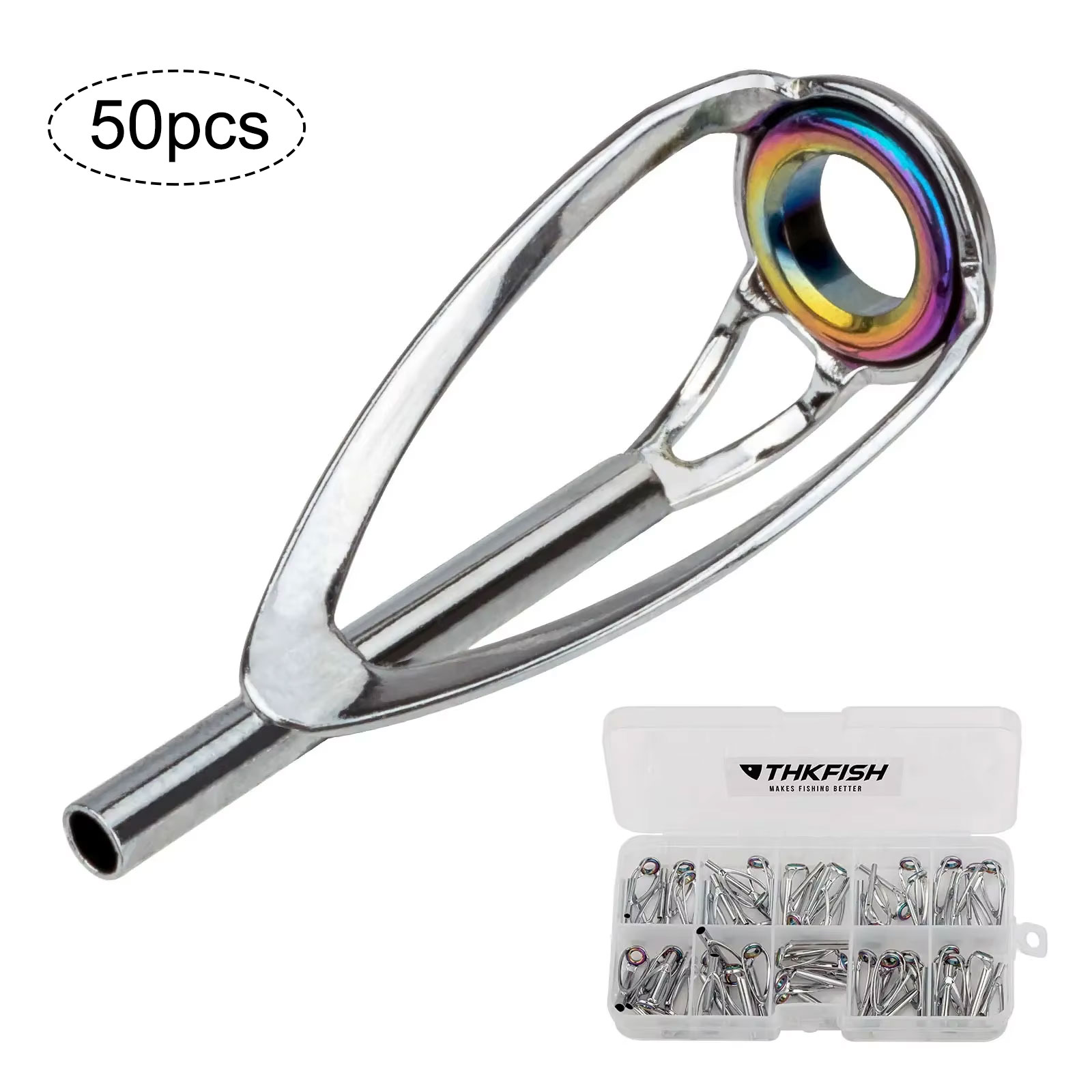 50pcs Fishing Rod Tip Top Repa - Fishing Rod Tip Replacement recensione e prezzo