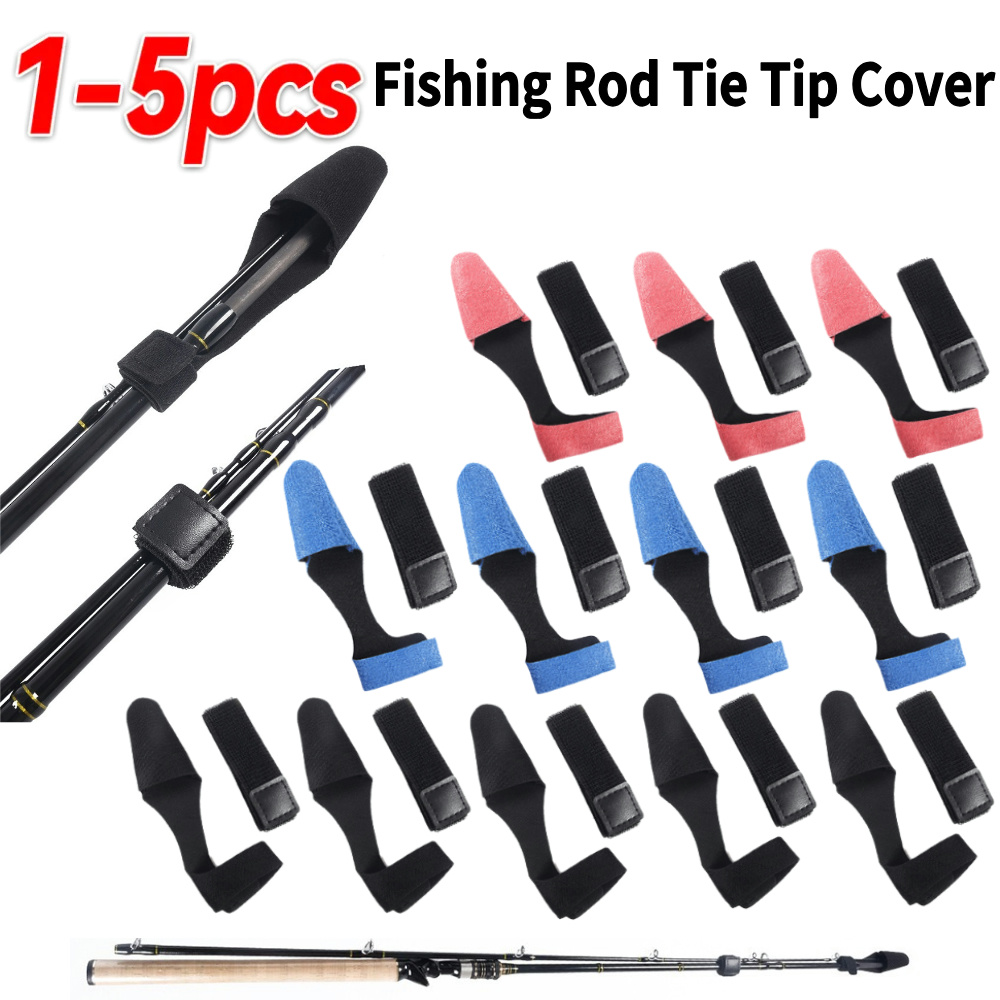 1-5PCS Fishing Rod Tie Tip Cov - Fishing Rod Case recensione e prezzo