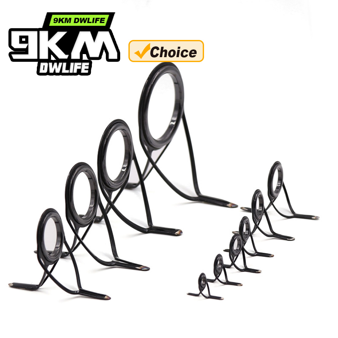 9KM OB Curved Rod Guide Kit 10 - Fishing Rod Spinning recensione e prezzo