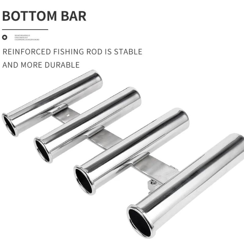 Stainless Steel 4 Tubes Rod ho - Fishing Rod Holder recensione e prezzo