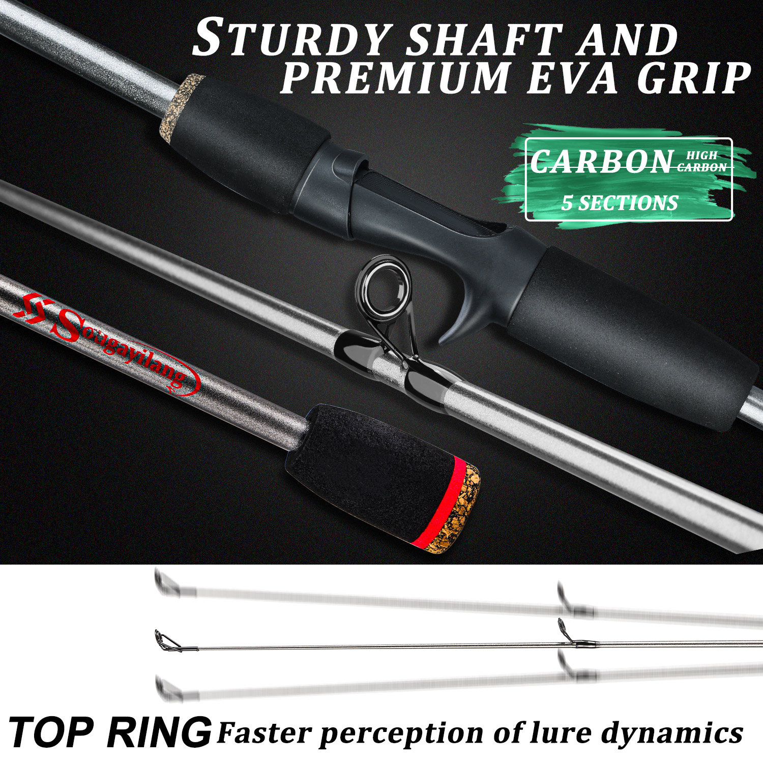 Sougayilang Fishing Rod Combo  - Fishing Rod Carbon Fiber recensione e prezzo