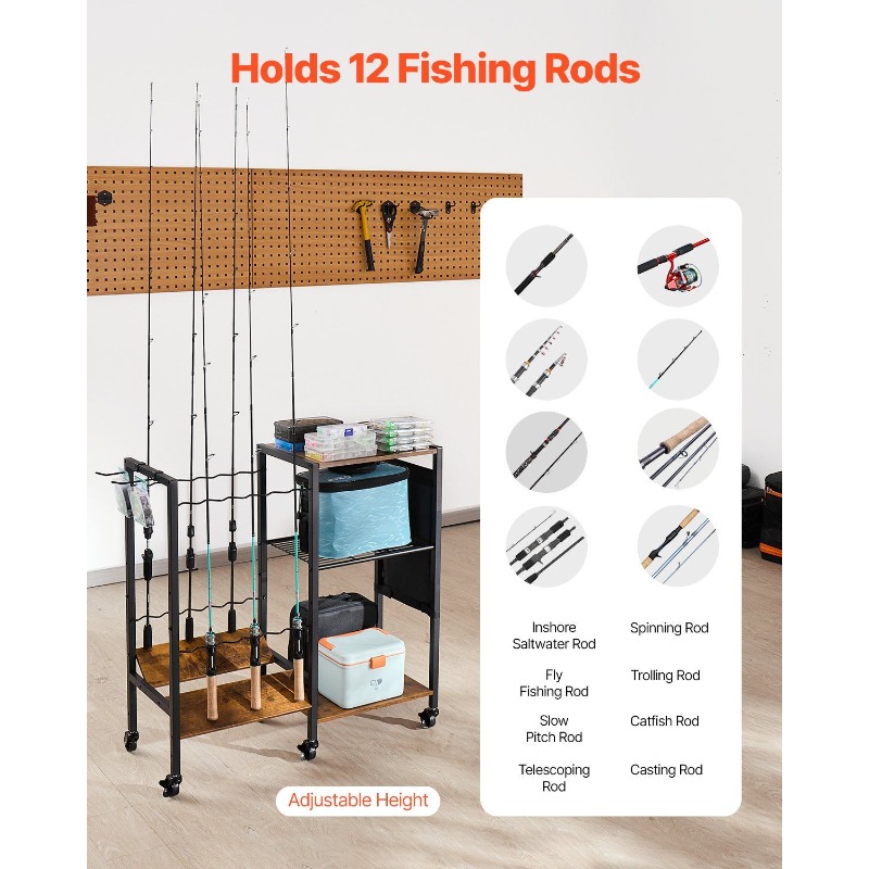 12 Pole Fishing Rod Holder Fis - Fishing Rod Holder recensione e prezzo