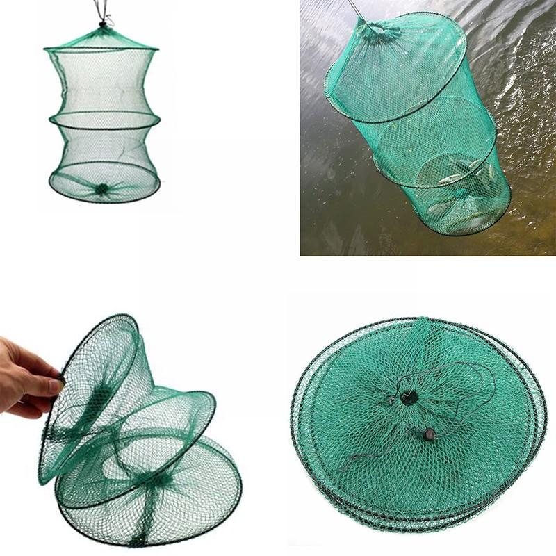Folding Round Nylon Mesh Metal - Fishing Rod Casting recensione e prezzo
