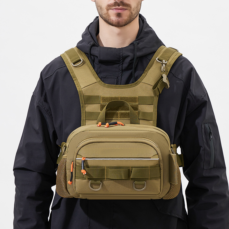 Men Chest Bag Tactical Fishing - Fishing Rod Holder recensione e prezzo