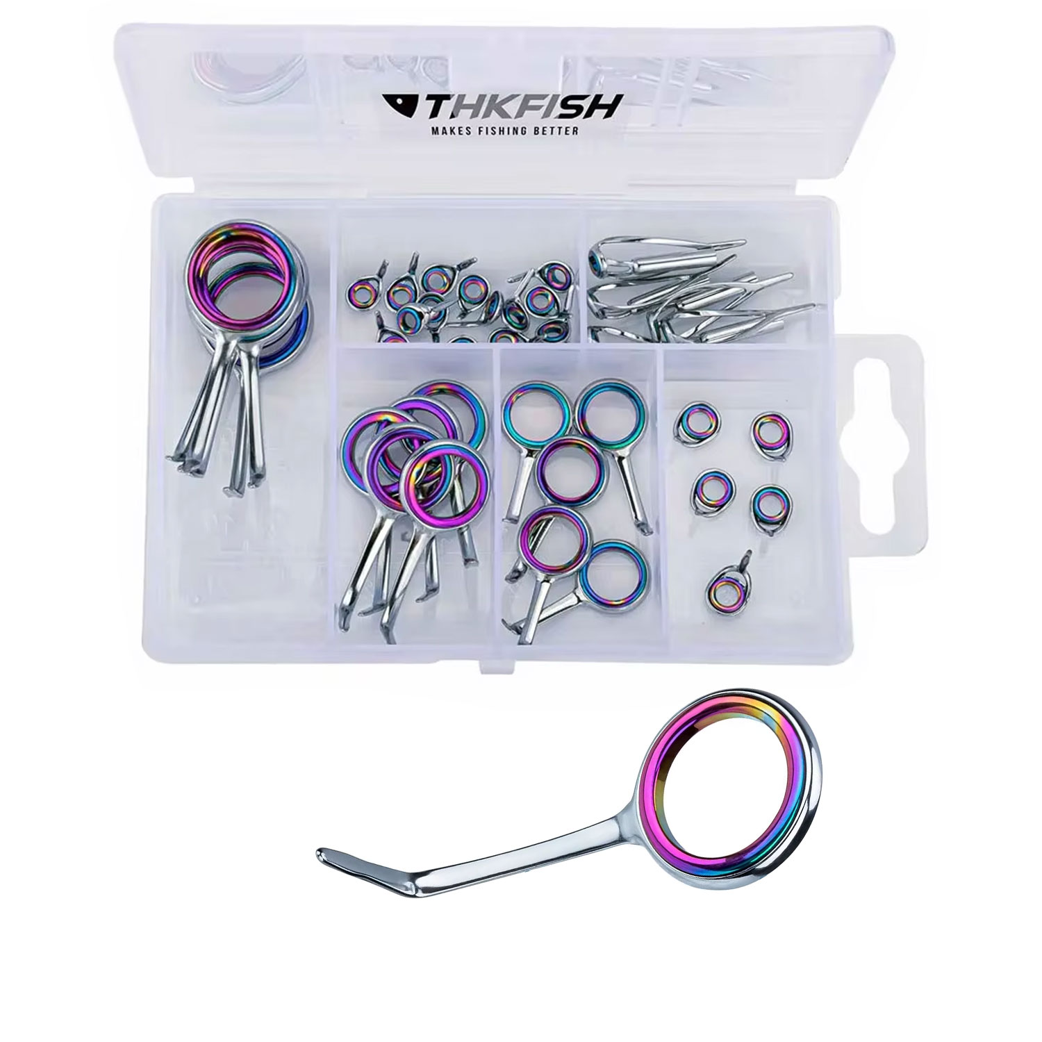 40pcs Colorful Fishing Rod Gui - Fishing Rod Tip Replacement recensione e prezzo
