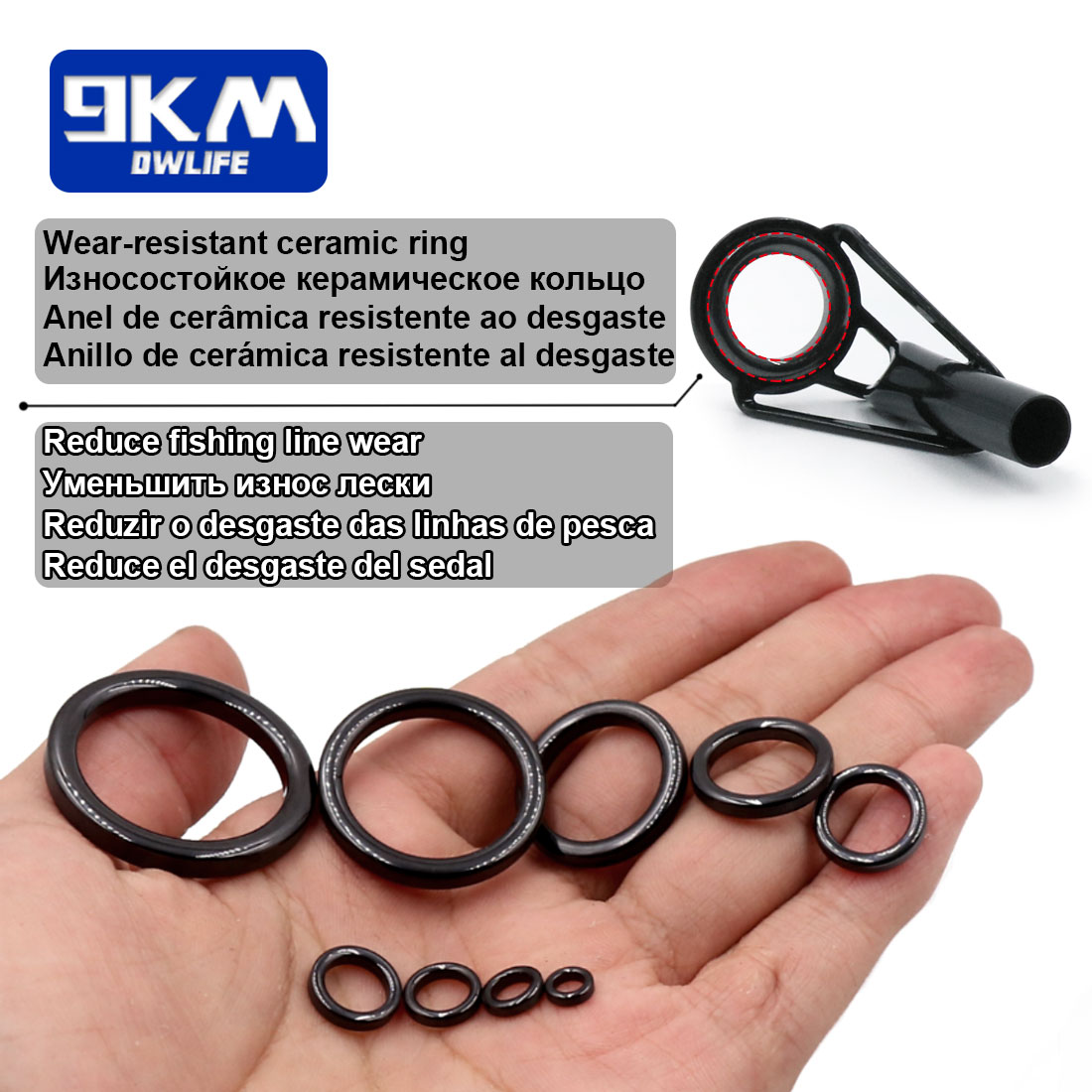 5Pcs Fishing Rod Tip Guides Re - Fishing Rod Tip Replacement recensione e prezzo