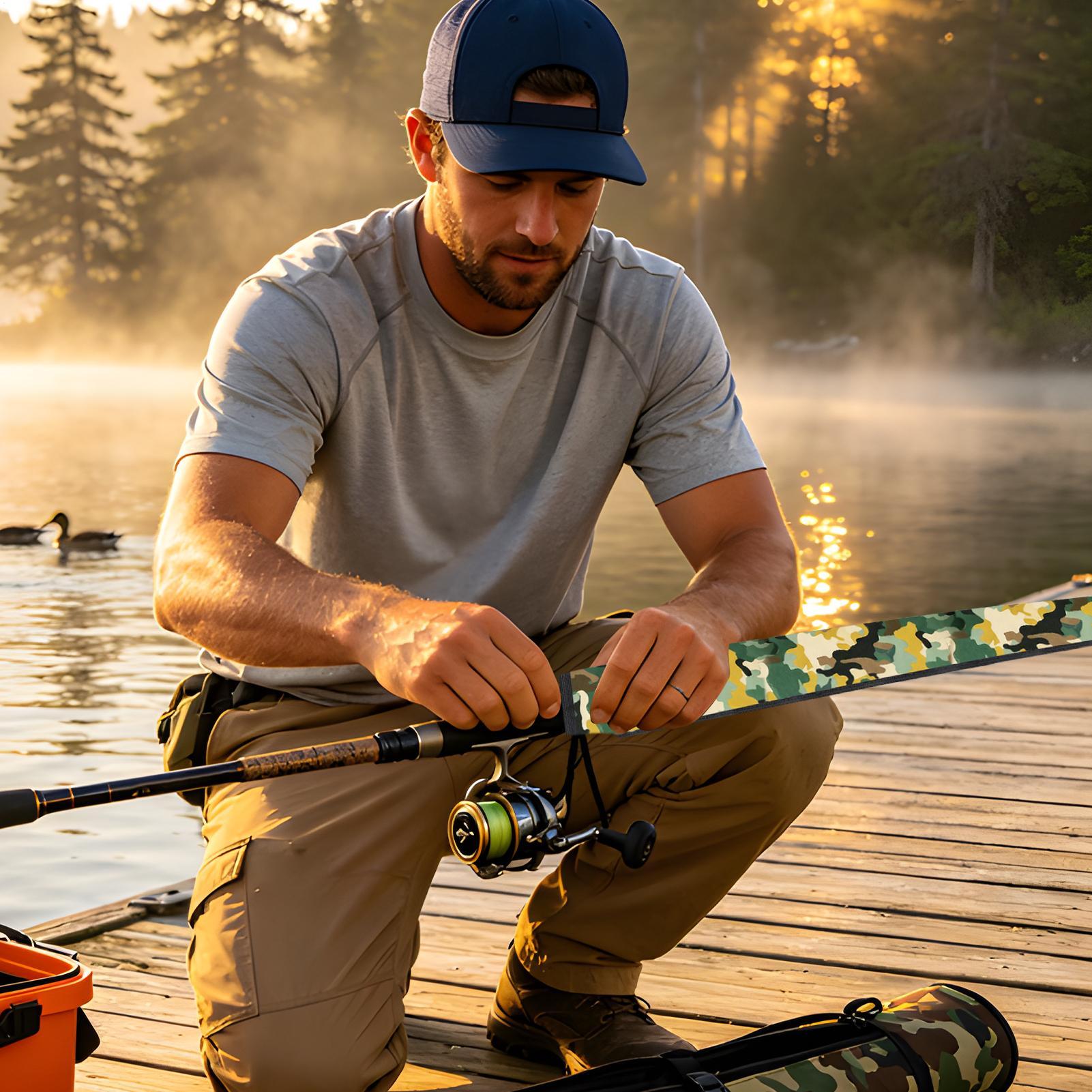 Fishing Rod Sleeves Adjustable - Fishing Rod Casting recensione e prezzo